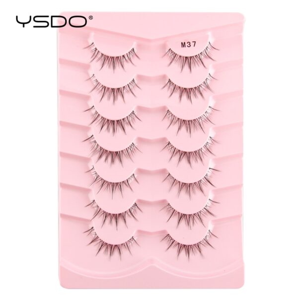 Cílios Manga YSDO Mink 3D Natural, Wispy, Falsos, Reutilizáveis, Estilo Coreano, 3 Pares, 5 Pares, 7 Pares - Image 9
