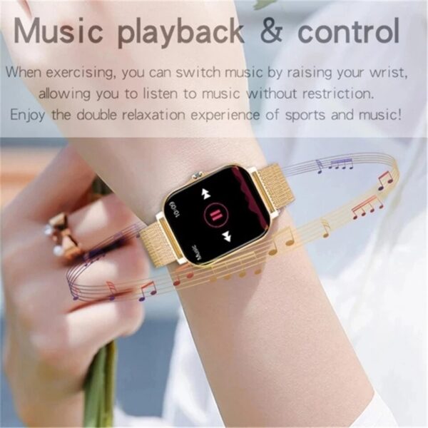 Relógio Inteligente elegante Bluetooth chamada de resposta, masculino/feminino, dial digital smartwatch pulseira freqüência cardíaca oxigênio no sangue rastreador de fitness novo - Image 12