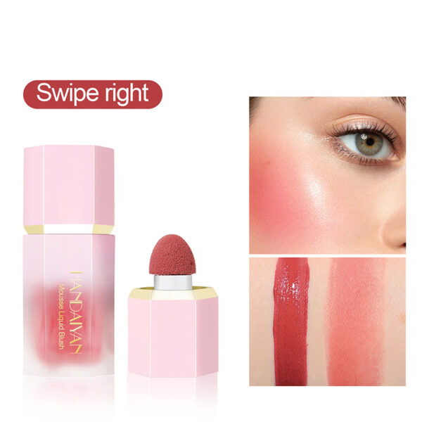 Blush Stick Impermeável Facial Natural Cheek Rouge 14 Cores Silky Smooth Bochecha Tint Líquido Rosto Blush, com Esponja - Image 18