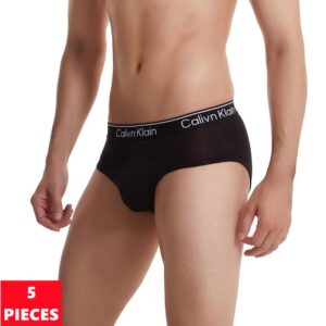 Kit 5pcs Cueca masculina respirável gelo seda roupa interior cuecas 3d-pouch tanga
