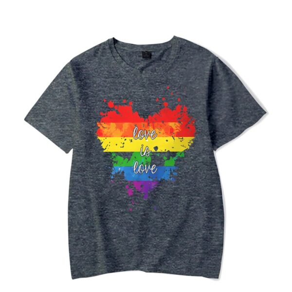 Camiseta LGBTQ, O amor é amor Coração- Hipster, Lésbicas Gay Bissexual Transexuais, Streetwear Camiseta O - Image 8