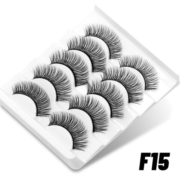 Cílios GROINNEYA-Pacote de Cílios Vison, 3D Clear Band, Manga Falsa, Olho de Gato, Natural, 5 Pares, 10 Pares - Image 23
