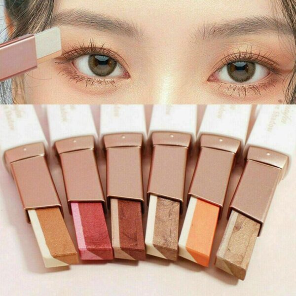 Sombra Double Color Glitter Eye Shadow Stick Lápis, Impermeável, Bicolor, Shimmer, Cosméticos, Beleza Maquiagem - Image 10