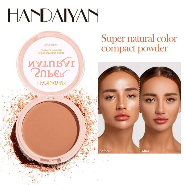 Pó fosco rosto impermeável, controle de óleo, maquiagem duradoura, ajuste cosmético compacto, SPF 30 PA +++, 8 cores