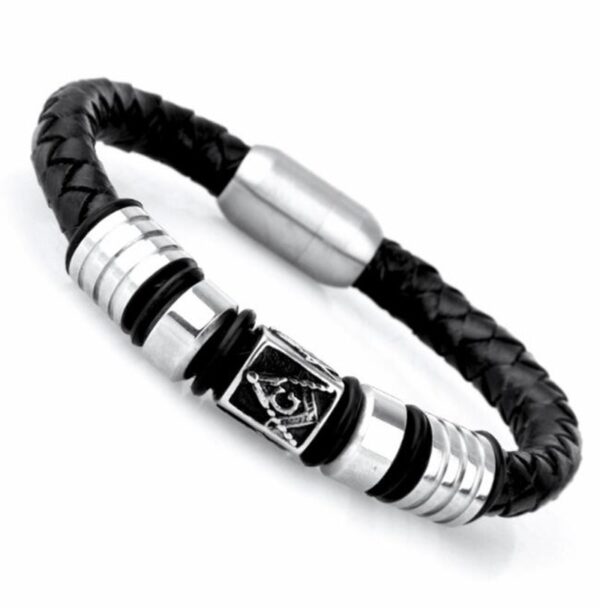 Pulseira de couro trançado à mão para homens e mulheres, cruz simples e delicada, amuletos cristãos - Image 36