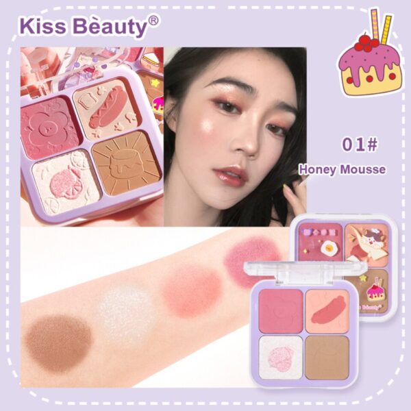Blush Miss Rose pó Paleta, Mineral, Sombra de Olho, Natural Impermeável, Maquiagem Bochecha, Rouge - Image 2