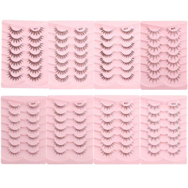Cílios Manga YSDO Mink 3D Natural, Wispy, Falsos, Reutilizáveis, Estilo Coreano, 3 Pares, 5 Pares, 7 Pares - Image 17