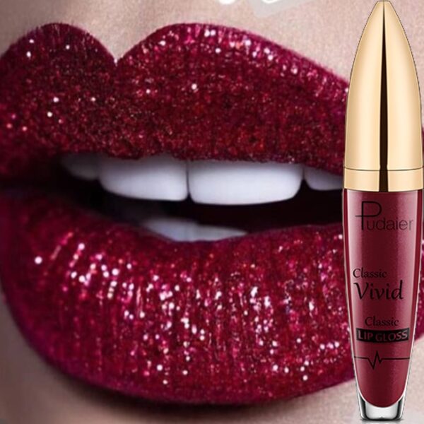 Batom Diamante brilho perolado brilho labial à prova waterproof água de longa duração fosco brilho