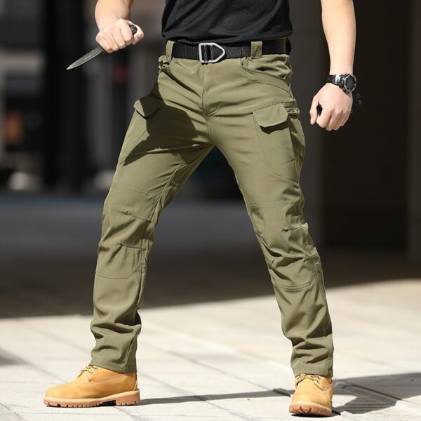 Calça Masculina Novas forças especiais originais fãs macacão estiramento respirável tático, bolso frontal, zíper - Image 17