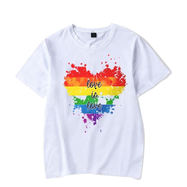 Camiseta LGBTQ, O amor é amor Coração- Hipster, Lésbicas Gay Bissexual Transexuais, Streetwear Camiseta O - Image 6