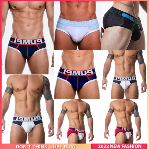 Cueca de algodão Jockstrap respirável masculina, sexy, bolsa Tanga U, moda gay, 8 peças - Image 6