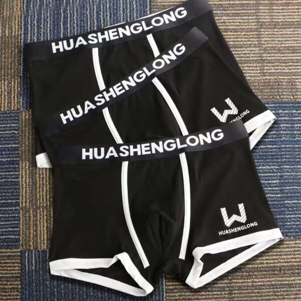 Cueca Boxer masculina algodão macio, kit com 3 pçs, roupa interior masculina, boxers confortáveis, respiráveis - Image 12