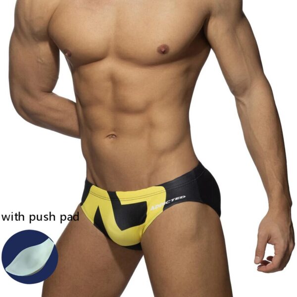 Sunga banho sexy americano e europeu masculino, triangular, estampados, praia, nova moda, verão - Image 8