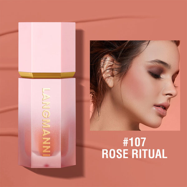 Blush Stick Impermeável Facial Natural Cheek Rouge 14 Cores Silky Smooth Bochecha Tint Líquido Rosto Blush, com Esponja - Image 24