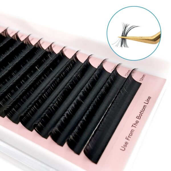 Cílios Colorido Cashmere Individual Extensão, Lash Volume 20mm, Cílios de seda inferiores, Classic Bottom Lash - Image 4
