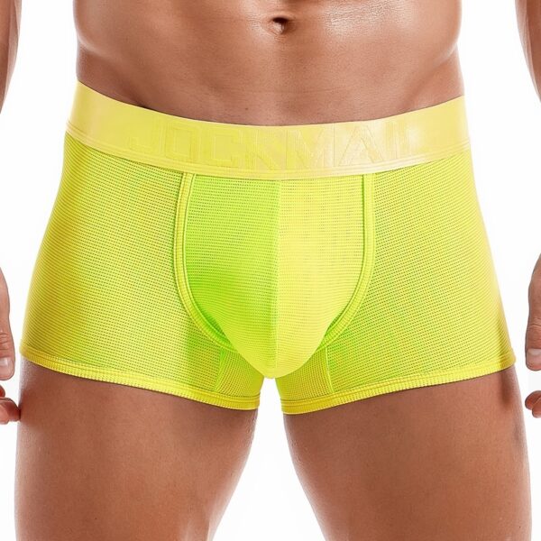 Cueca malha macia JOCKMAIL Sexy Masculina Boxer, de Seda Gelada, Curta - Image 12