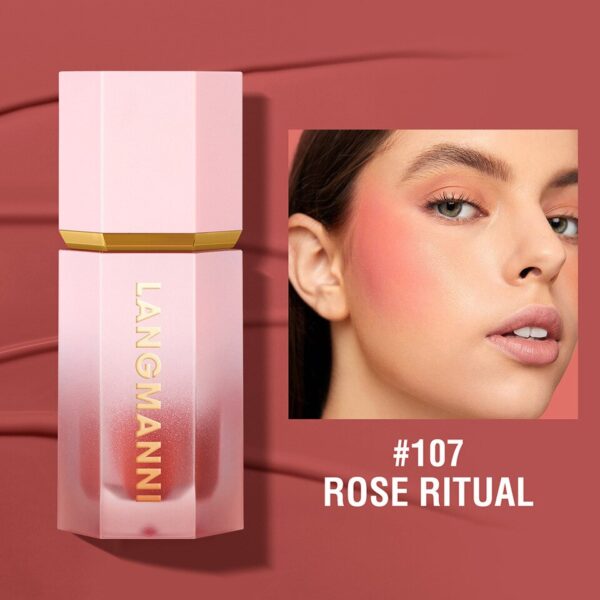 Blush de Maquiagem HANDAIYAN Multiuso Impermeável com Esponja, Líquido, Nutritivo, Bochecha, Cosméticos para Olhos e Lábios - Image 18