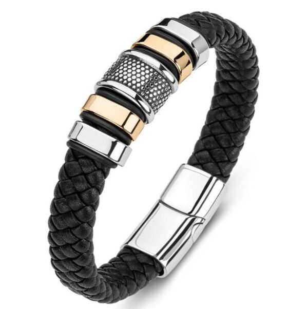 Pulseira de couro trançado à mão para homens e mulheres, cruz simples e delicada, amuletos cristãos - Image 9