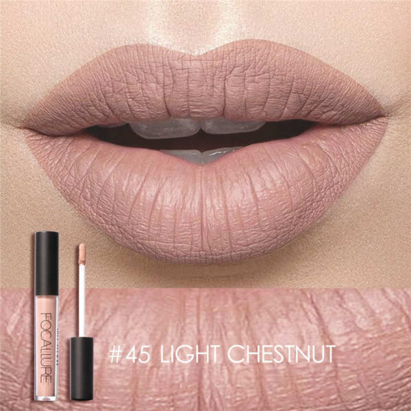 Batom líquido impermeável Focallure, Red Velvet Lip Tint, Nude Matte, Maquiagem Colorida - Image 18