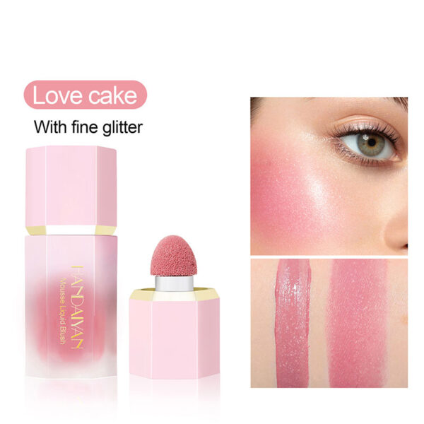 Blush Stick Impermeável Facial Natural Cheek Rouge 14 Cores Silky Smooth Bochecha Tint Líquido Rosto Blush, com Esponja - Image 29