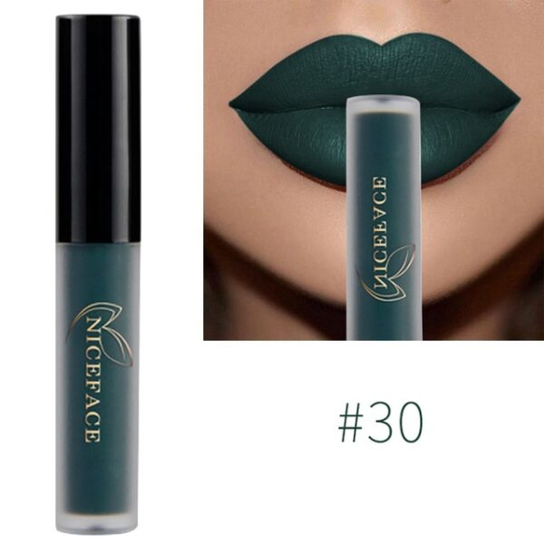Batom Líquido-Niceface Matte Nude Impermeável, Brilho Labial, Hidratante, Lipgloss de Longa Duração, Labial, 34 Cores - Image 20