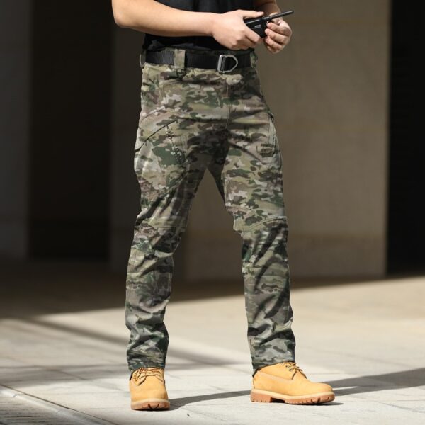 Calça Masculina Novas forças especiais originais fãs macacão estiramento respirável tático, bolso frontal, zíper - Image 11