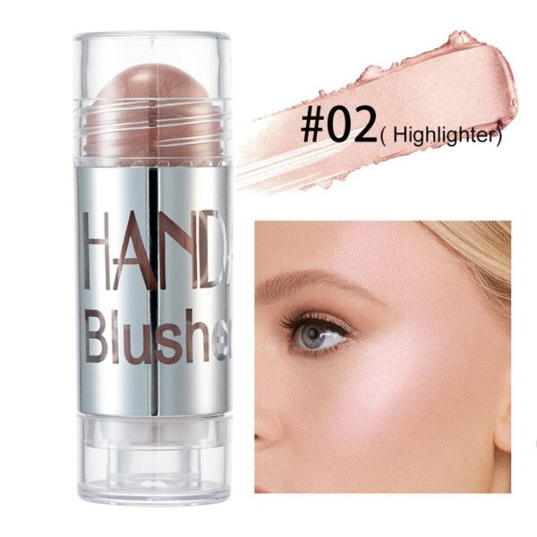 Blush Sombra Vara de Longa Duração Glitter Contorno Highlighter Beleza Pigmento Contorno Para O Rosto Olhos lábios - Image 5
