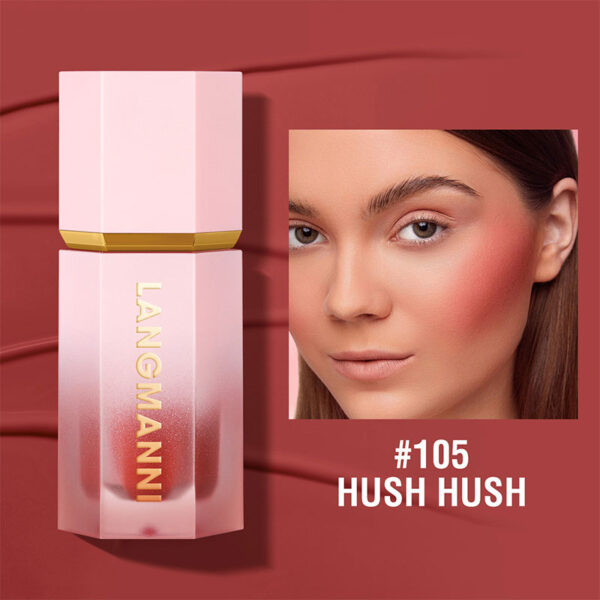 Blush Stick Impermeável Facial Natural Cheek Rouge 14 Cores Silky Smooth Bochecha Tint Líquido Rosto Blush, com Esponja - Image 21
