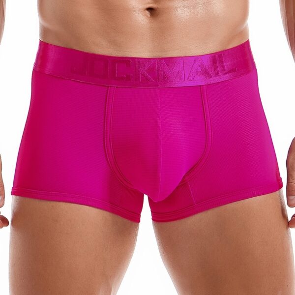 Cueca malha macia JOCKMAIL Sexy Masculina Boxer, de Seda Gelada, Curta - Image 16