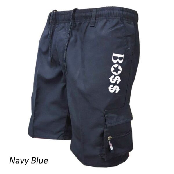 Bermuda Shorts masculinos respiráveis com bolsos múltiplos, casual de verão, praia - Image 11