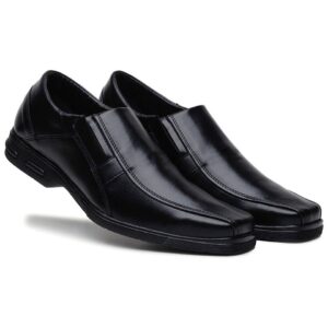 Sapatos Masculino Social Bico Quadrado Confortável Sapataria Bertelli