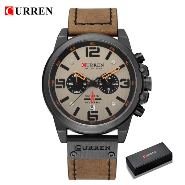 Relógios de pulso masculino, Curren, marca superior, luxo, moda, quartzo, com data, negócios, esporte, para homens - Image 12