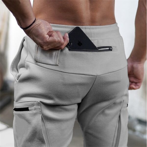 Calças masculina de moletom skinny, calças esportivas, corredor de treinamento, treino de ginástica, novo, 2023 - Image 10