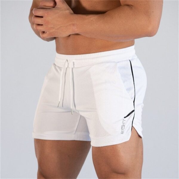 Shorts masculino esportivo de malha, secagem rápida, corredor casual, ginásio, Fitness, Treino, Corrida, Verão - Image 6