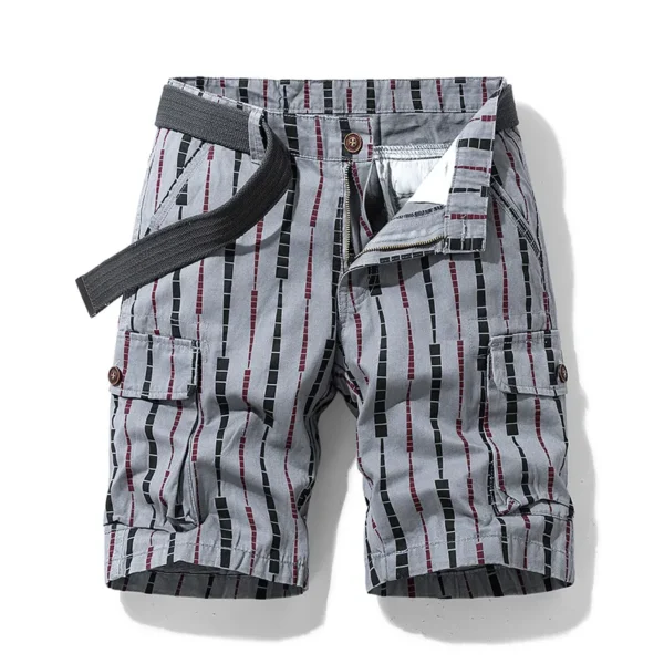 Bermudas masculina de algodão, estampada, calças casuais, jeans da moda Bermuda, calças de praia, roupas de verão, novo, 2023 - Image 19