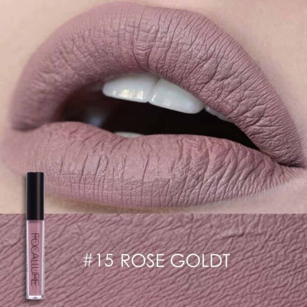 Batom brilho labial de veludo fosco, Focallure, duradouro, à prova d'água, nu, antiaderente, líquido, cosméticos - Image 20
