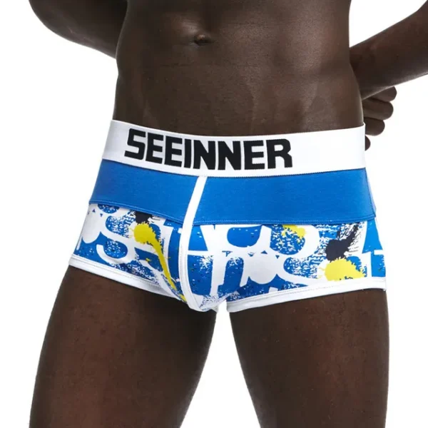 Cuecas masculina de algodão, LGBTQ, boxer, 25 estilos de marca sexy, boxers, calzoncillos hombre deslizamento shorts - Image 25