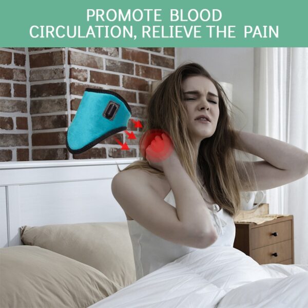 Cinta cervical, Aquecimento elétrico pescoço, vértebra fadiga terapia reliever alívio dor pescoço, ferramenta de cuidados de saúde - Image 7