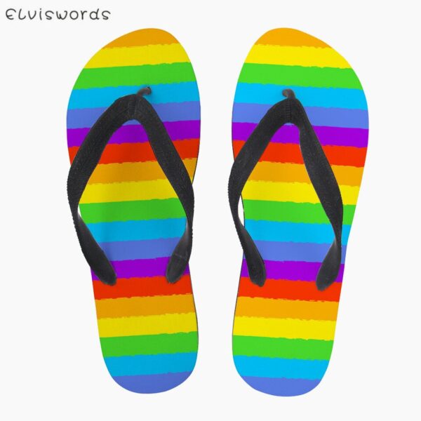 Chinelos unissex, LGBTQ, Elviswords, antiderrapante flip flops, de verão ao ar livre moda adolescente de praia chinelos