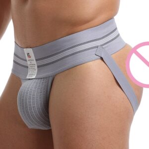 Cuecas masculina Jockstrap gay, cueca tipo fio dental de algodão, sexy para homens, roupa íntima aberta, tanga g de algodão