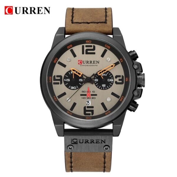 Relógios de pulso masculino, Curren, marca superior, luxo, moda, quartzo, com data, negócios, esporte, para homens - Image 9