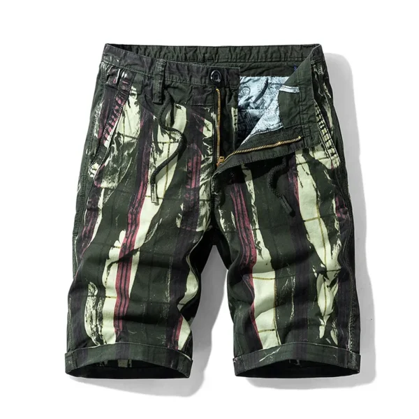 Bermudas masculina de algodão, estampada, calças casuais, jeans da moda Bermuda, calças de praia, roupas de verão, novo, 2023 - Image 13