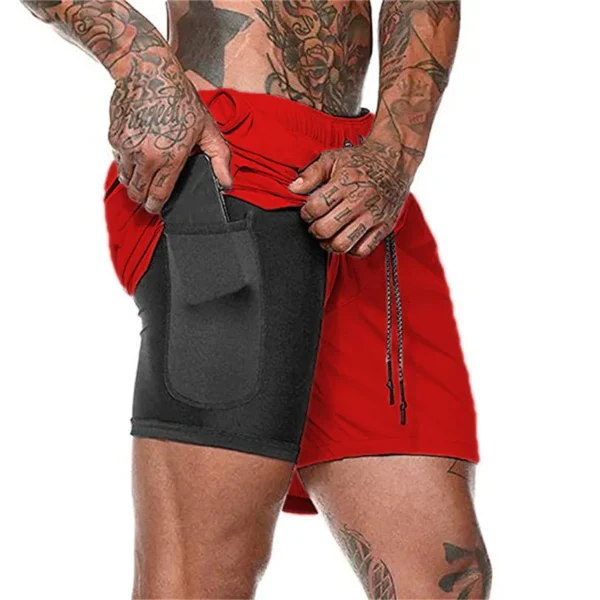 Shorts masculino de secagem rápida, natação, roupa de banho, maiô, calções de banho, praia, ginástica, boxer surf, bolso, verão - Image 11