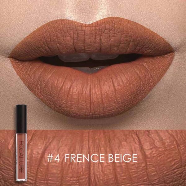 Batom brilho labial de veludo fosco, Focallure, duradouro, à prova d'água, nu, antiaderente, líquido, cosméticos - Image 4