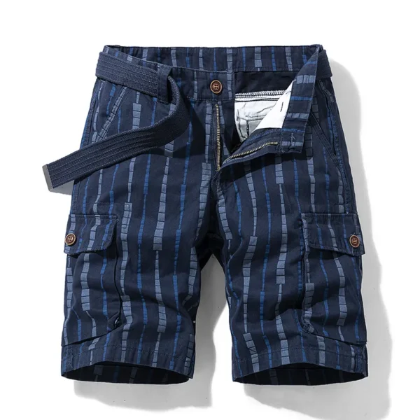Bermudas masculina de algodão, estampada, calças casuais, jeans da moda Bermuda, calças de praia, roupas de verão, novo, 2023 - Image 17