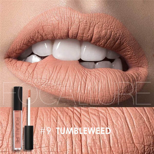 Batom brilho labial de veludo fosco, Focallure, duradouro, à prova d'água, nu, antiaderente, líquido, cosméticos - Image 17