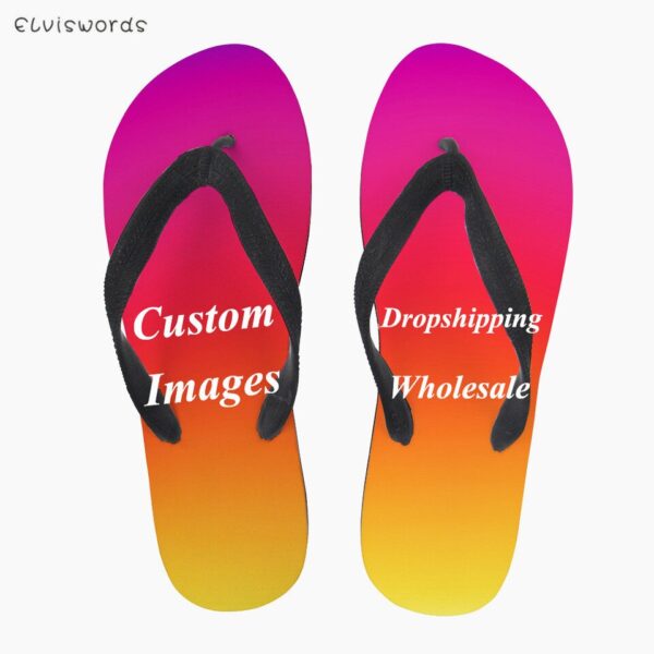 Chinelos unissex, LGBTQ, Elviswords, antiderrapante flip flops, de verão ao ar livre moda adolescente de praia chinelos - Image 4