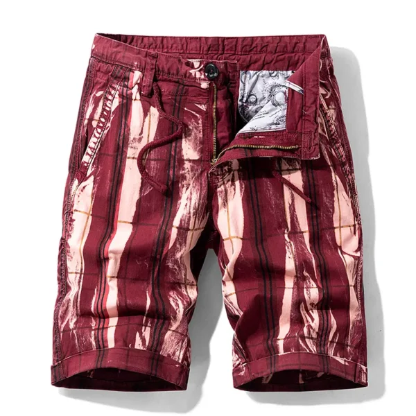 Bermudas masculina de algodão, estampada, calças casuais, jeans da moda Bermuda, calças de praia, roupas de verão, novo, 2023 - Image 11
