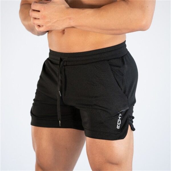 Shorts masculino esportivo de malha, secagem rápida, corredor casual, ginásio, Fitness, Treino, Corrida, Verão
