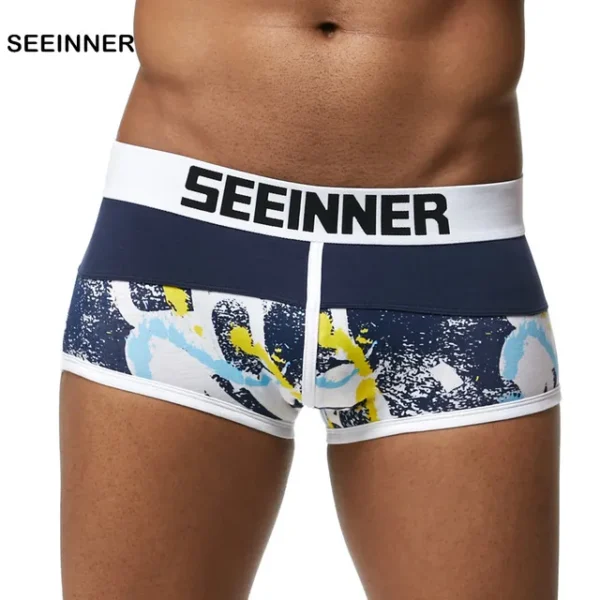 Cuecas masculina de algodão, LGBTQ, boxer, 25 estilos de marca sexy, boxers, calzoncillos hombre deslizamento shorts - Image 24